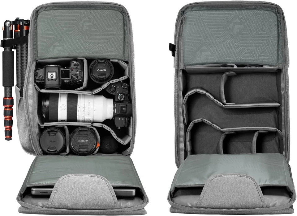 Mochila para cámara K&F Concept 22L bolsa grande para cámara con cubierta de lluvia para cámara dron Foto 2 de 4