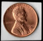 1945 LINCOLN Wheat Cent - United States - 0.01 USA 1 Cents Penny 1C - BU e84 a