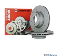 Set 2 Bremsscheiben Perforiert Vorne 330Mm Zimmermann Bmw Serie 1 Serie 3 X1