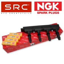 SRC ZÜNDSPULE + 4x NGK ZÜNDKERZEN FÜR OPEL ADAM ASTRA J CORSA D E MERIVA B MOKKA