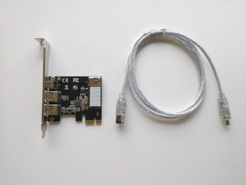 Firewire MiniDV Video Capture PCI-E Card for Windows 11 / 10 Desktop PC.