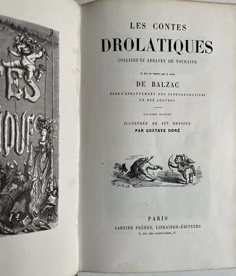 Honore de Balzac Les contes Drolatiques, Honore de Balzac Gustave Doré, 