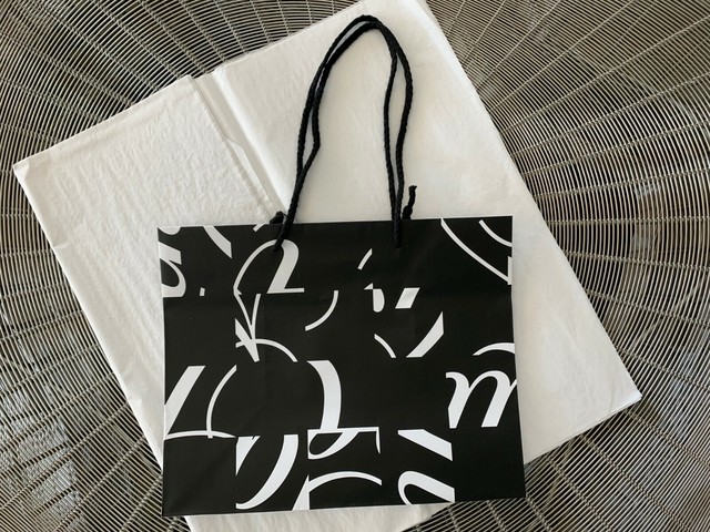 New Saks Fifth Avenue 10½X8½X6 Graffiti Tote Shopping Paper Bag+Gift Wrap Tissue For Sale Online