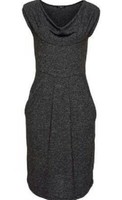 Vivance Kleid Damenkleid Etuikleid Anthrazit Cocktailkleid 36 Wasserfall Neu