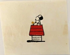Original Vintage Snoopy Woodstock Peanuts Cartoon Mini Iron On Transfer