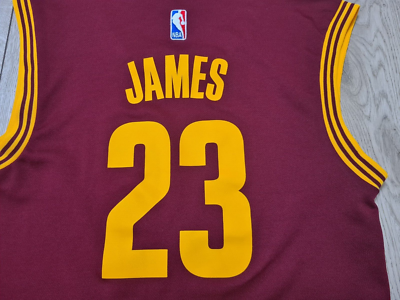極美品 Adidas NBA CAVALIERS 23 JAMES Shirt CLEVELAND CAVALIERS JAMES #23 JERSEY BASKETBALL SHIRT MEN szXS