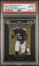 2022 DONRUSS OPTIC TREYLON BURKS THE ELITE SERIES ROOKIES #ESR9 RC PSA 10 POP 3