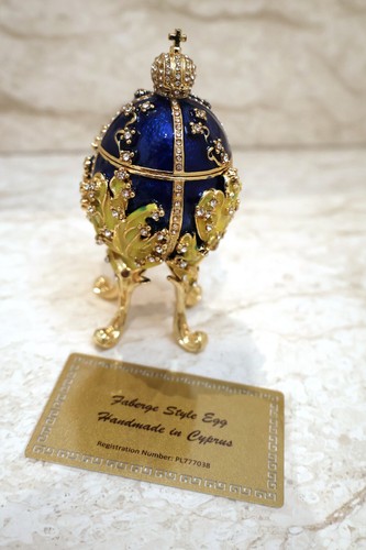 Royal Collection Faberge Imperial egg PLUS Faberge Egg Pendant Gold Swarovski - Picture 2 of 15