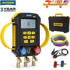 Digital HVAC Manifold Gauge Kit AC Refrigeration Gauge Air Conditioner Tester US