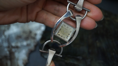 Gucci Vintage Stirrup Bangle Watch .925 Silver Retro 1970s | eBay