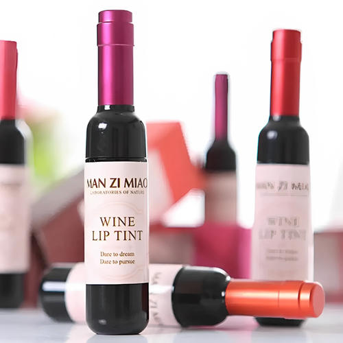 Matte Lip Stain Wine Lip Tint Wine Bottle Liquid Lipstick gloss Long