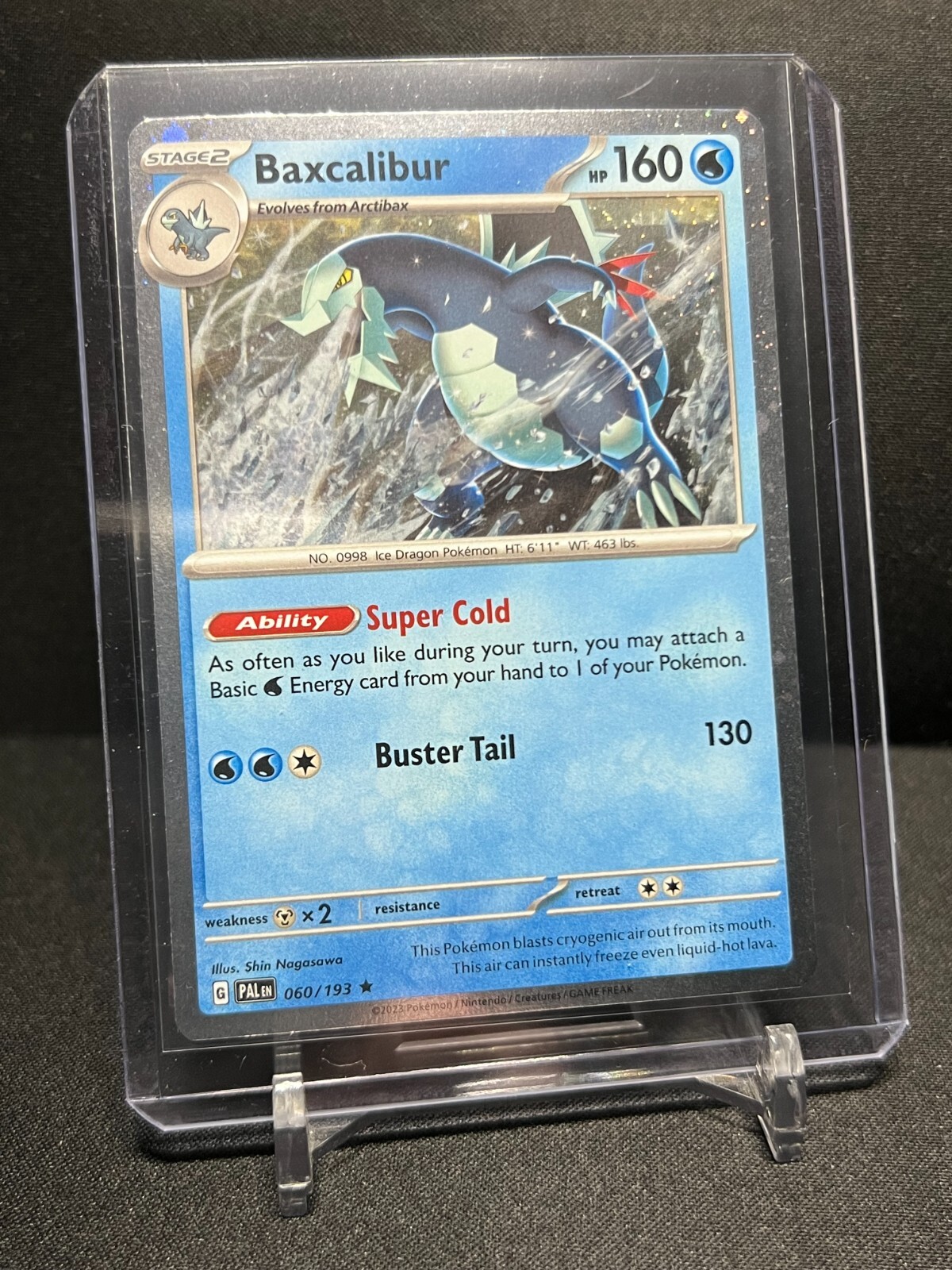 Baxcalibur 060/193 Cosmos Holo Rare Promo Pokémon 2023 Paldea Evolved - NM/M