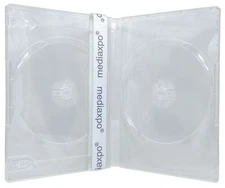 14mm Standard Super Clear Double 2 Discs DVD Case Lot