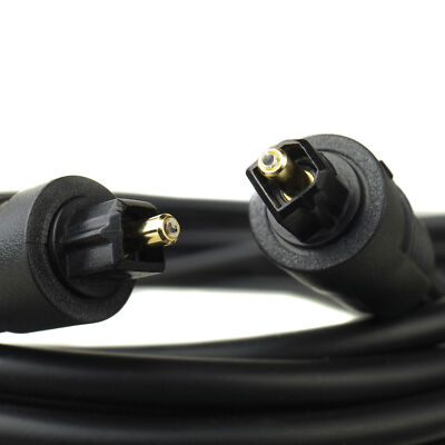 Toslink Kabel 1m – Optisches Digitalkabel, 4mm Durchmesser, Für Audio-Übertragung