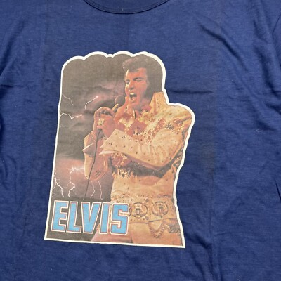 Vintage Elvis Presley T Shirt 70s Iron-on Graphic Single Stitch