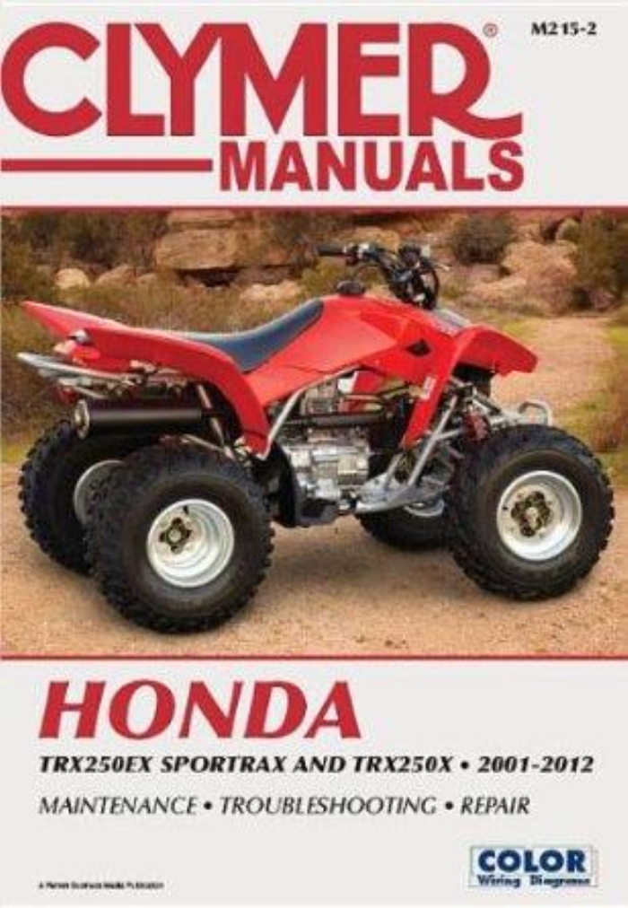 Manual Honda TRX250EX SPORTRAX TRX250X 2001-2012 Clymer Workshop Service Repair