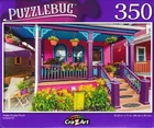 Flowers on Purple Porch Floral Display Jigsaw Puzzle 350 Pieces 11"X18.25" Piece