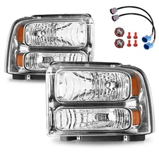 For 1999-2004 Ford F250 F350 Ford Super Duty Excursion Conversion Headlights
