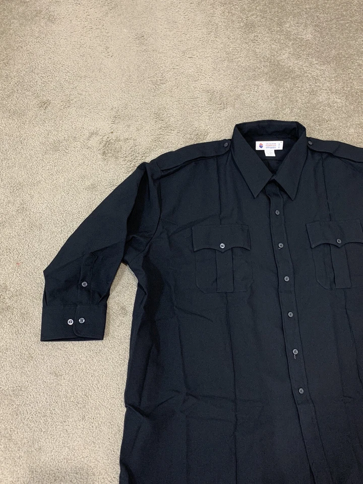 Liberty Uniform Long Sleeve Police / Guard Shirt | Stain Repellent Men's 4X - Image 4 of 4