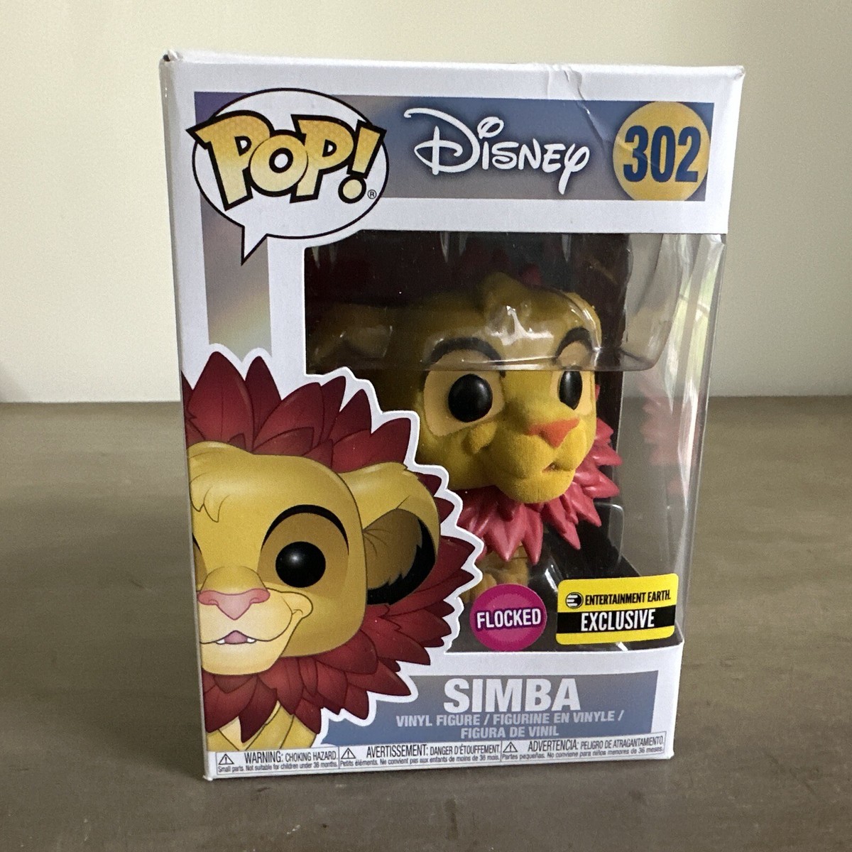 Flocked Funko Pop Disney Simba Funko Pop Simba Flocked #496 Lion