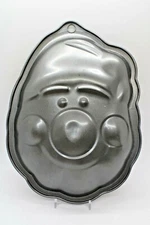 Christmas Santa Claus Head Cake Pan Non-Stick Coating Metal Rite Aid Holiday