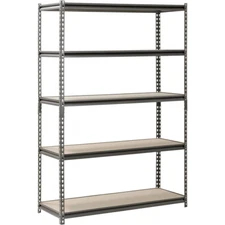 Storage Rack 5 Adjustable Shelves Steel Garage Home Metal Shelf Unit Heavy Duty