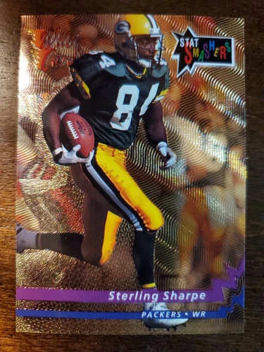 1993 Wild Card Sterling Sharpe STAT SMASHER GOLD PARALLEL card #CSS-106 RARE!