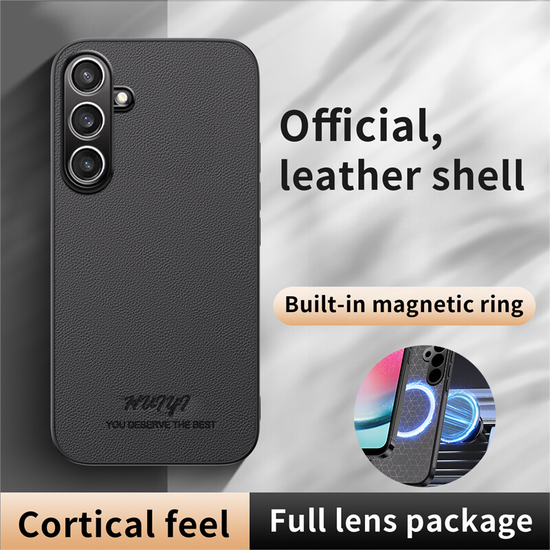 Luxury Retro Leather Magnetic Case for Samsung Galaxy S24 FE