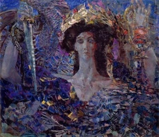 Six-Winged Seraphim : Mikhail Vrubel : 1904 : Archival Art Print