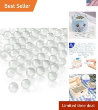 Elegant 75PCS Clear Glass Marbles - Perfect for DIY Home Decor  Vase Fillers