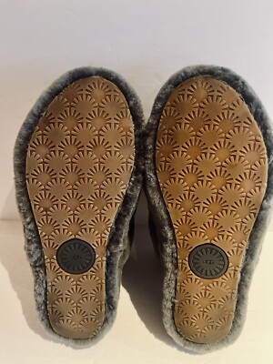 UGG Fluff Yeah Slide Fur Slippers - Size 7.5, Charcoal | eBay