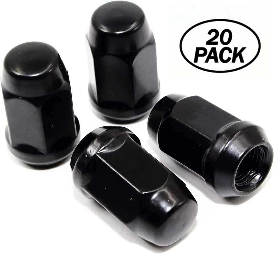 Set 20 12x1.5 Black Acorn Tuner Lug Nuts for Mazda MX-5 Miata CX 2 3 5 6 RX8 - Image 2 of 4