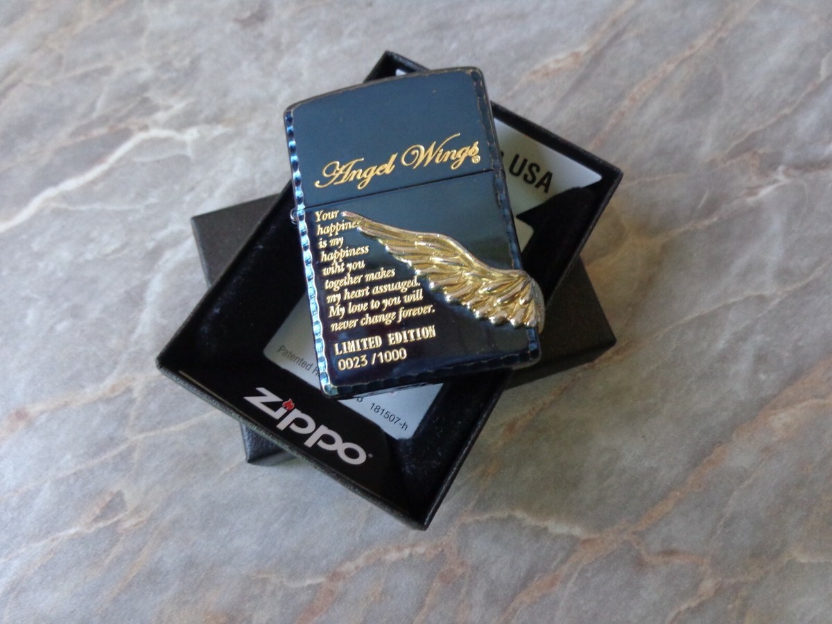 VERY RARE 2011 BLUE ICE ZIPPO LIGHTER JAPAN LIMITED EDITION ANGEL 
