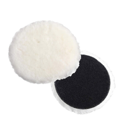 100-175mm Soft Wool Buffing Polishing Waxing Pads Hook & Loop Discs for Car Auto