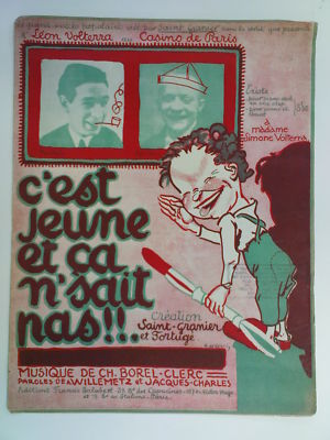 Cover Art C`EST JEUNE ET CA N`SAIT PAS Chanson , 1923