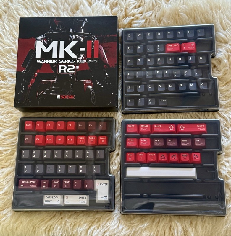 AlohaKB Warrior MK II Warrior Series Keycaps Set R2 Mechanical Keyboard Gaming