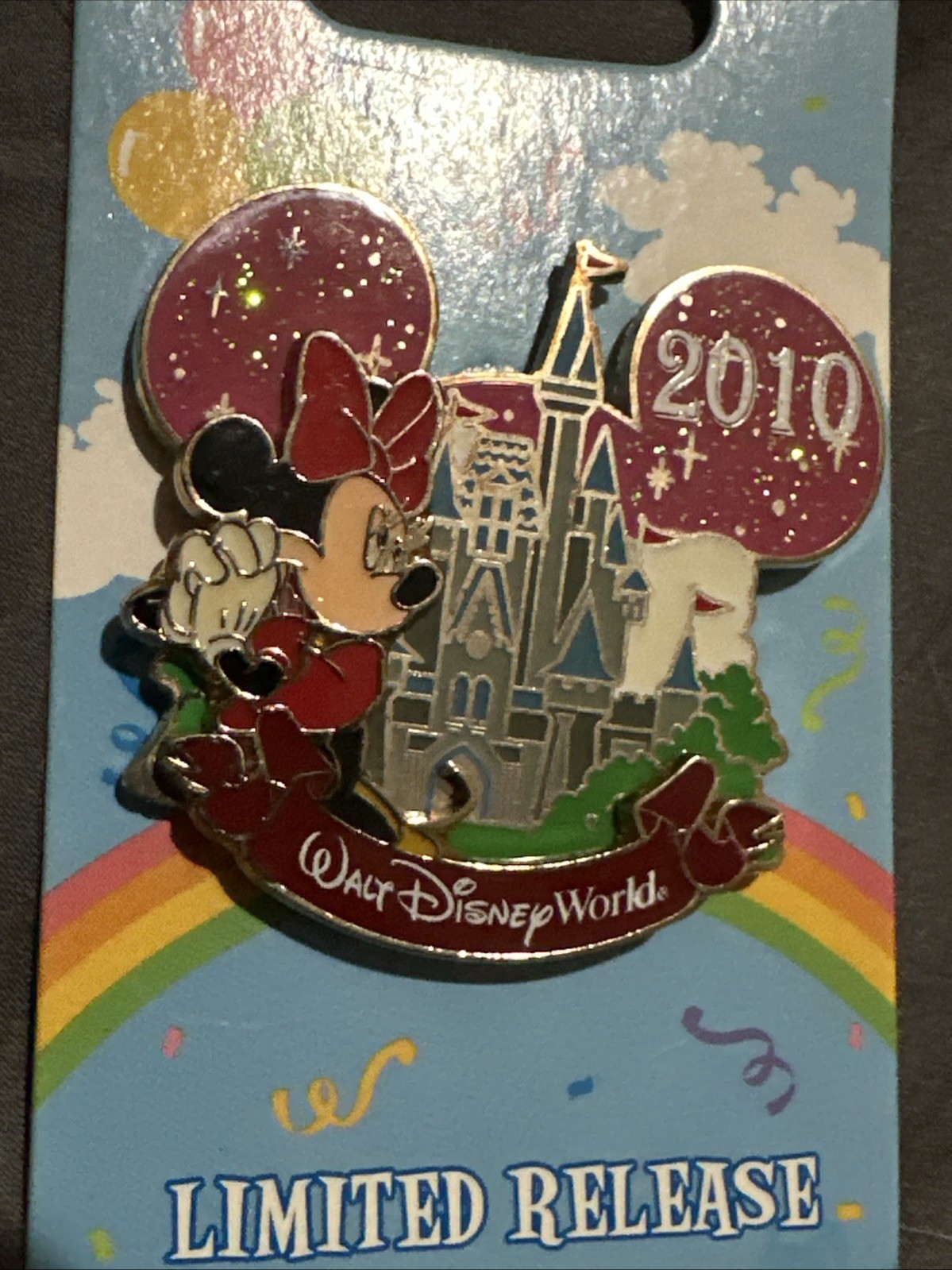 Disney WDW Characters with Cinderella Castle Minnie Mouse LR Pin 76558