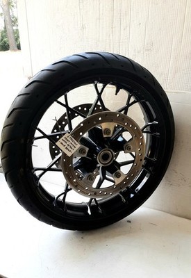 OEM Harley 09-22 Touring 19x3.50  Black Front Prodigy Wheel + Discs -Small Bend-