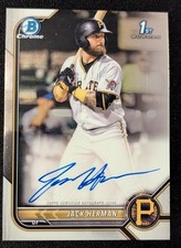 2022 Bowman Chrome Jack Herman 1st Bowman Auto Pittsburgh Pirates #CPA-JH