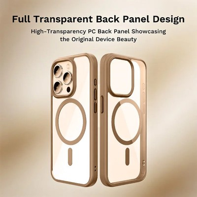 Anti-Vergilbung MagSafe Case passend für iPhone 17 Pro Max & 17e - Clear Hybrid Cover