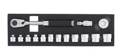 Ko-ken 3285ZA 3/8 Sq. Dr. 15 Piece Z-Series 6-Point Metric Socket Set 5.5-22mm