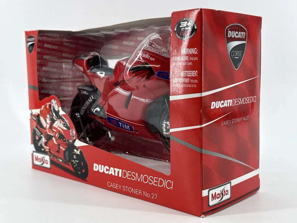 Maisto 1:10 Ducati Desmosedici Casey Stoner No27 литой велосипед MotoGP 31185 - Изображение 3 из 4