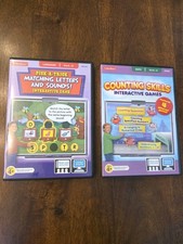 Lakeshore PC Interactive Games Set Of 2 Counting Skills, Letters and Sounds NEW