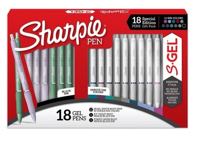 Sharpie S-Gel Pens 18pk (Medium Barrel Styles 11 Ink