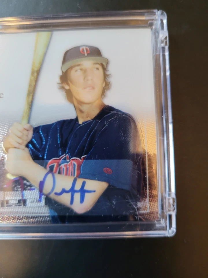 2004 Bowman Sterling Trevor Plouffe Rookie Auto Jersey RC #BS-TP Twins - Image 3 of 4