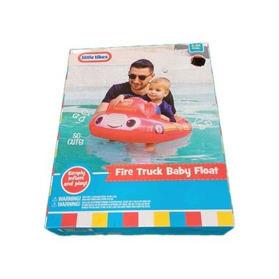 Little Tikes Fire Truck Ride-On Toddler Inflatable Pool Float New 