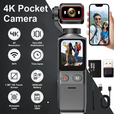 2.7K Pocket Vlogging Camera Fast Focusing Face Tracking Digital Video Camera