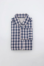 NWT Brunello Cucinelli Men's "Slim Fit"Gingham-Check Button-Down Shirt XL A258
