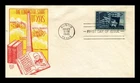US COVER TEXAS STATEHOOD CENTENNIAL FDC SCOTT 938 BI-COLOR CRAFT CACHET
