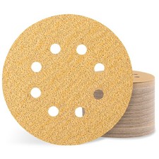 80 PCS 40 Grit Sanding Discs 5 inch, Hook and Loop Gold Round Sandpaper for R... 0.33 per gallon